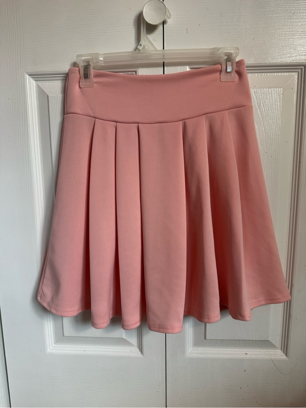Women’s Light Pink Pleated Skater Skirt